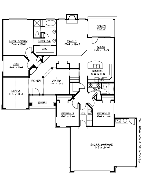 Arcadia - Plan R2035A3F-0: Your Family Architect - Architects Northwest