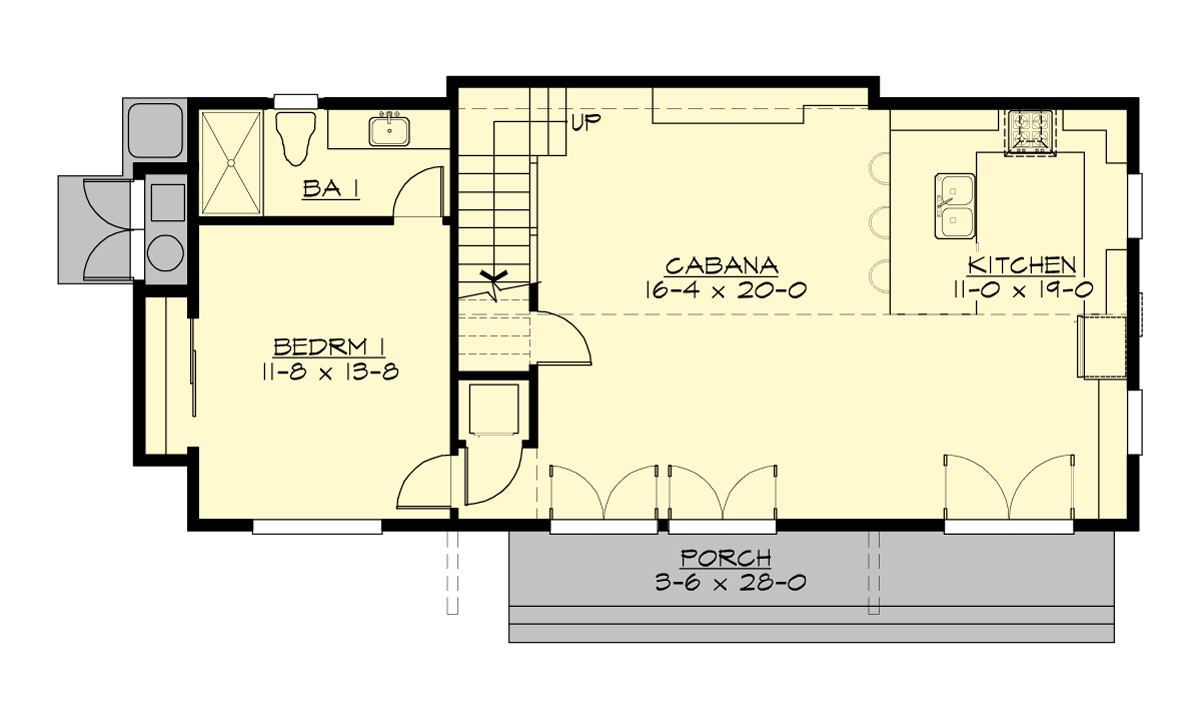 A955A-0 Deerefield Cottage Main Floor