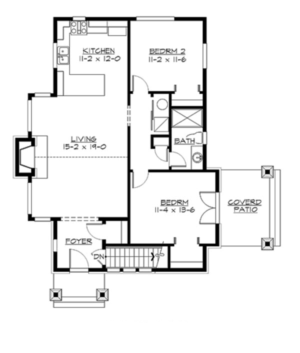 A2075A2RTU-0 Vance Cottage Main Floor