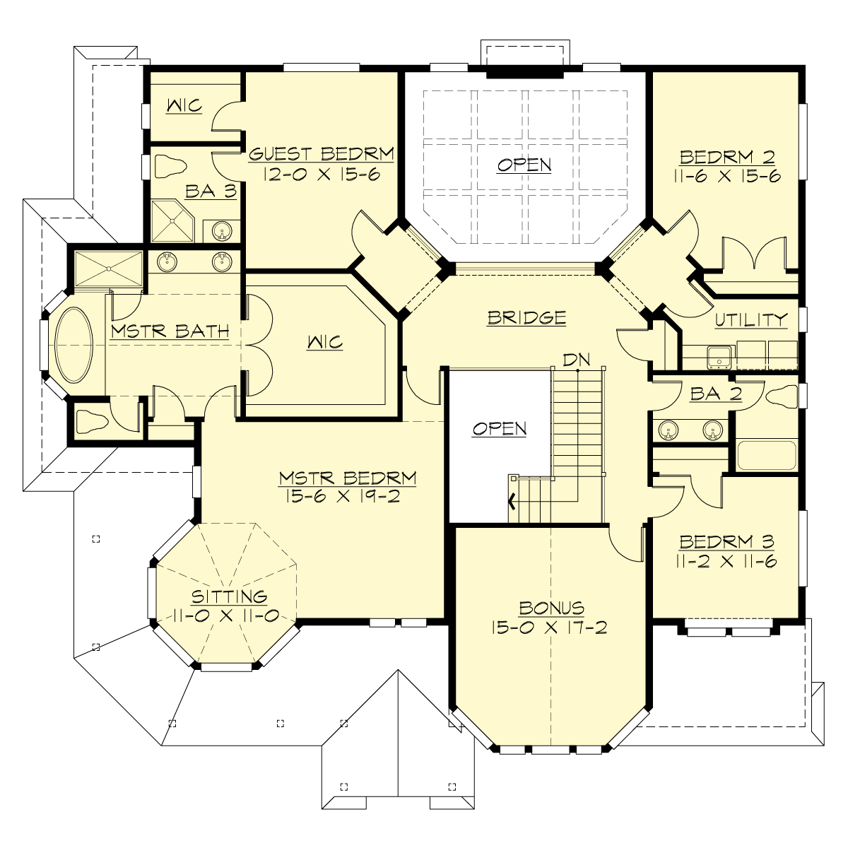 M3965A3S-0 Queen Anne Upper Floor