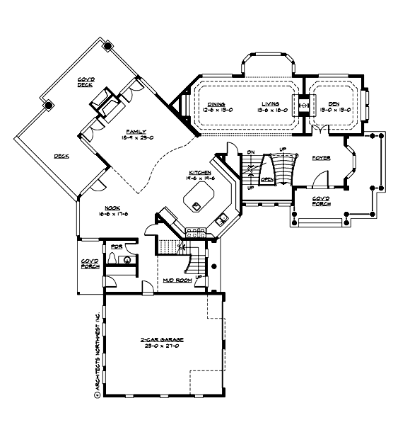 M4365A2S-0DB Red Alder Grove Lane Main Floor
