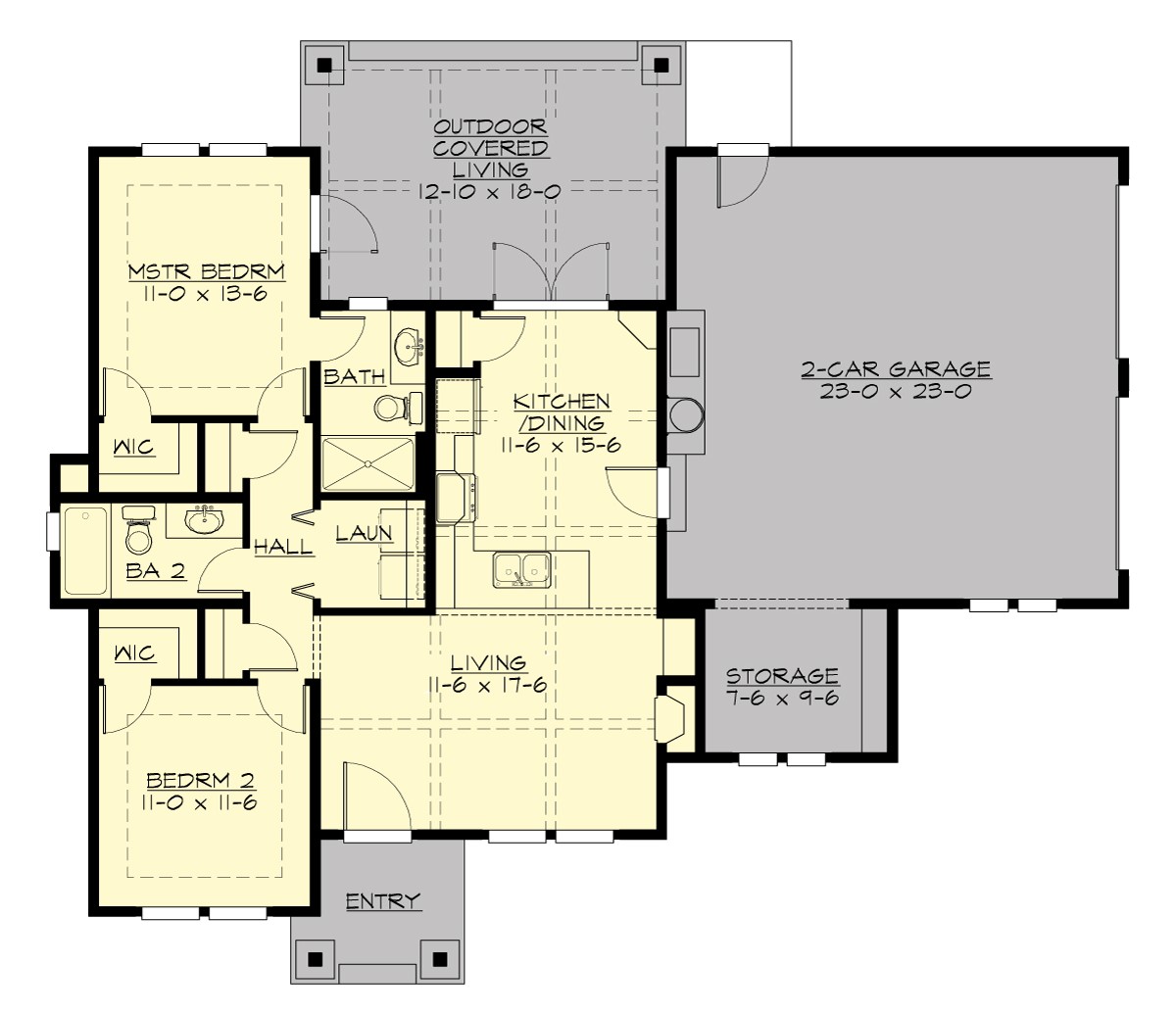 R1000A2S-0 Mansville Cottage Main Floor